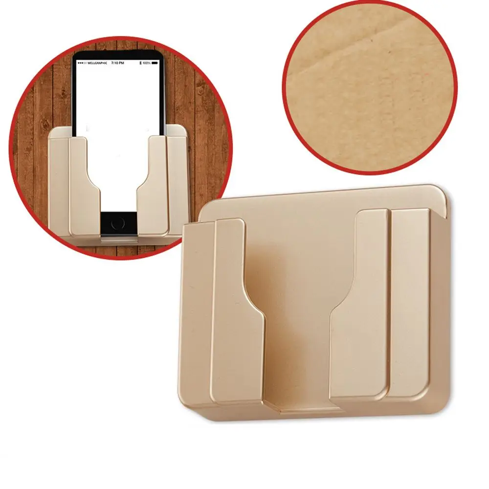 

1Pc Mount Universal Phone Holder Adapter Smartphone Self Adhesive Plug Sticky Wall Socket Charging Rack Car Shelf Storage