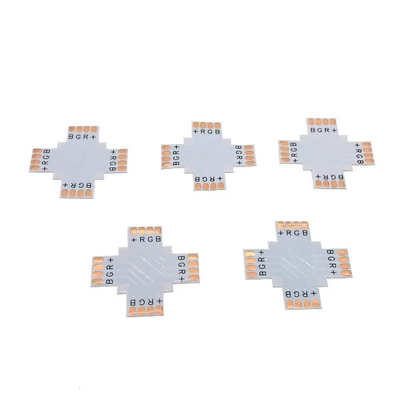 4pin светодиодный разъем + образный угол для 10 мм 5050 RGB светодиодные полосы