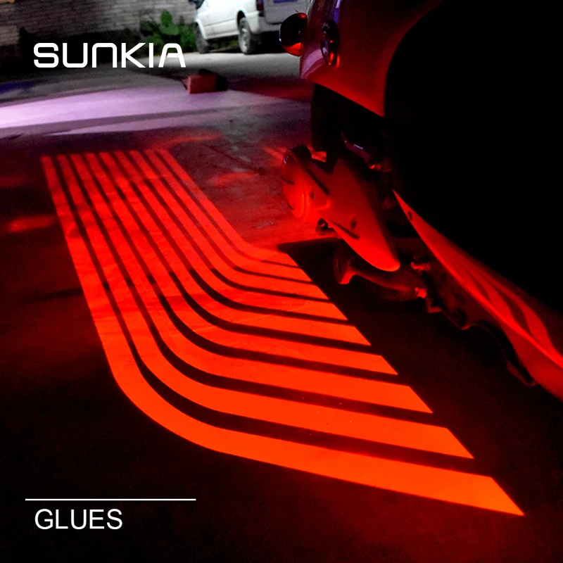 SUNKIA 2 шт./компл. мотоциклы крылья ангела автомобильные приветственные огни