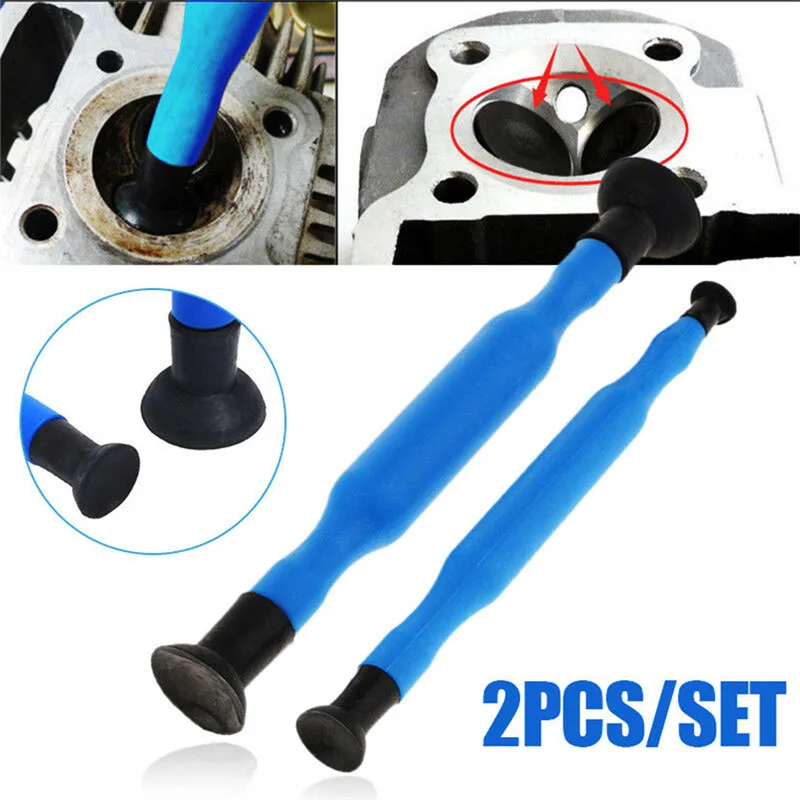 

New 2Pcs Valve Lapping Grinding Sticks High Quality Durable Fashion Portable Valve Lapper Tool With Suction Cups Kit#294573