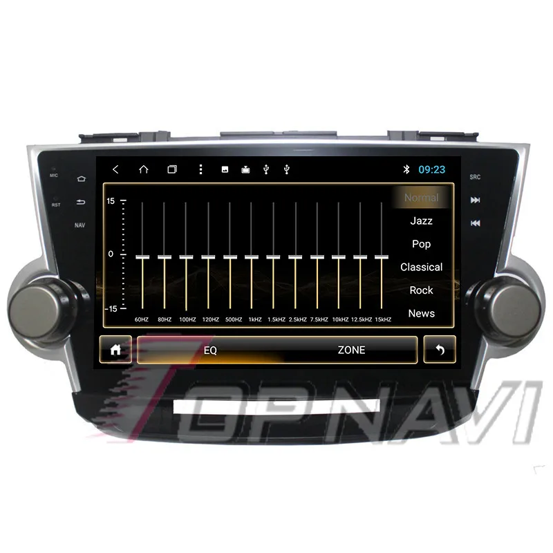 car navigation android For Toyota Highlander 2013