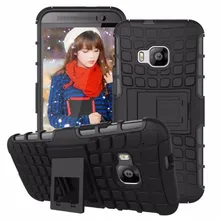 Cool Anti-slip Case For HTC One M9 Armor Soft TPU+Hard Plastic Funny With Stand Back Mobile Phone Cover Bag For HTC M9
