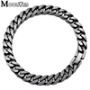 Moorvan Jewelry Men Bracelet Cuban links & chains Stainless Steel Bracelet for Bangle Male Accessory Wholesale B284 ► Photo 3/6