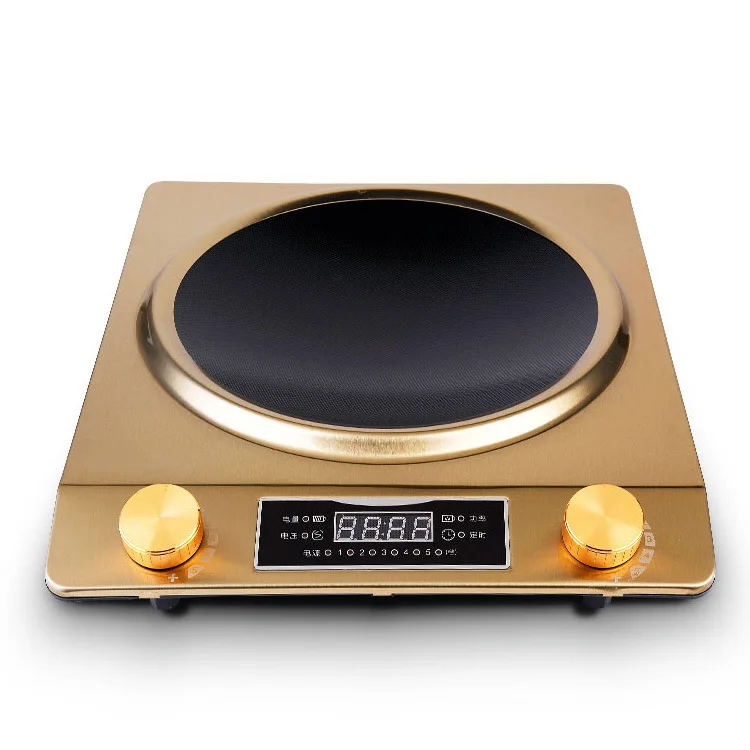 

High Power Commercial Electric Induction Cooker 3000w Concave 5 Gear Desktop Induction Cooker Home Intelligent Frying Stove
