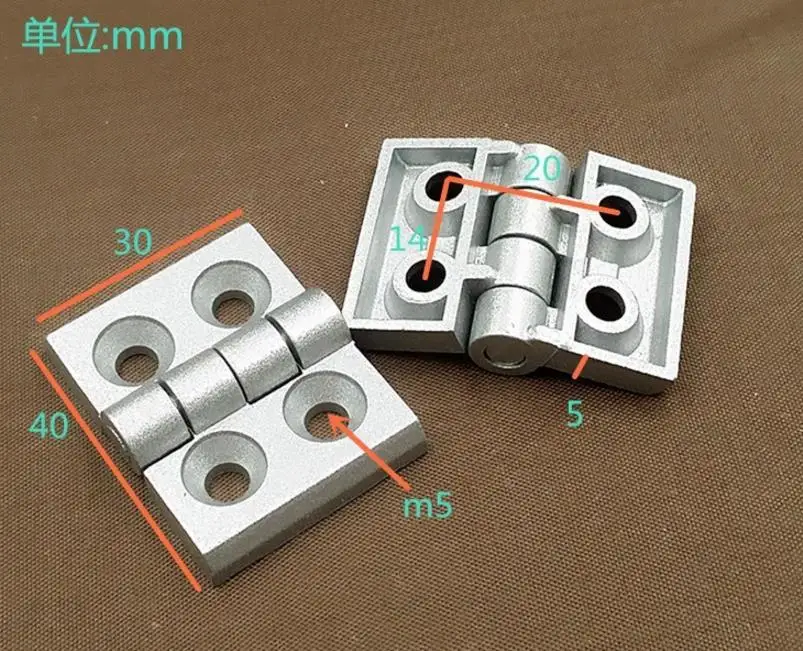 

50pcs/packs 14*20*M5 hinge Zinc alloy