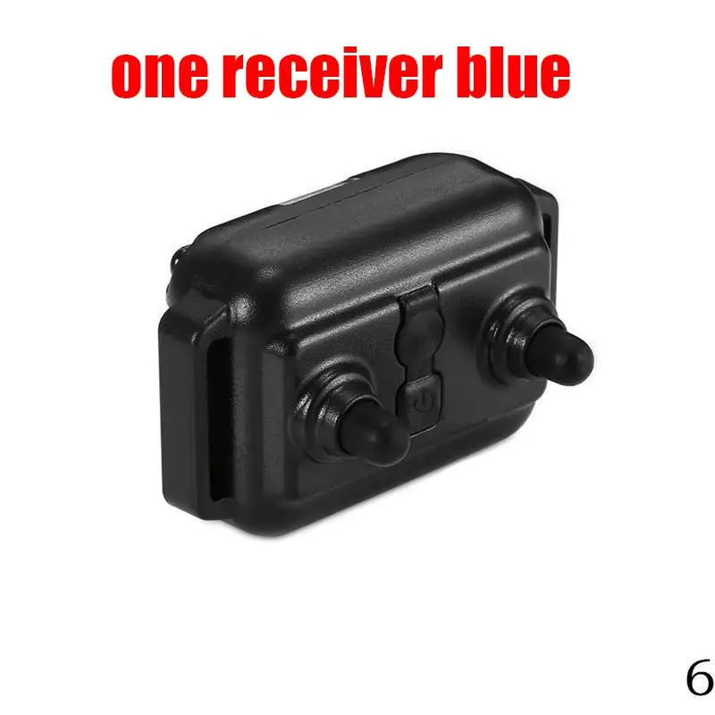 800 м электрический ошейник для дрессировки собак, дистанционное управление, перезаряжаемый с ЖК-дисплеем, ударный, все размеры, вибрационный звук, Прямая поставка - Цвет: one receiver blue