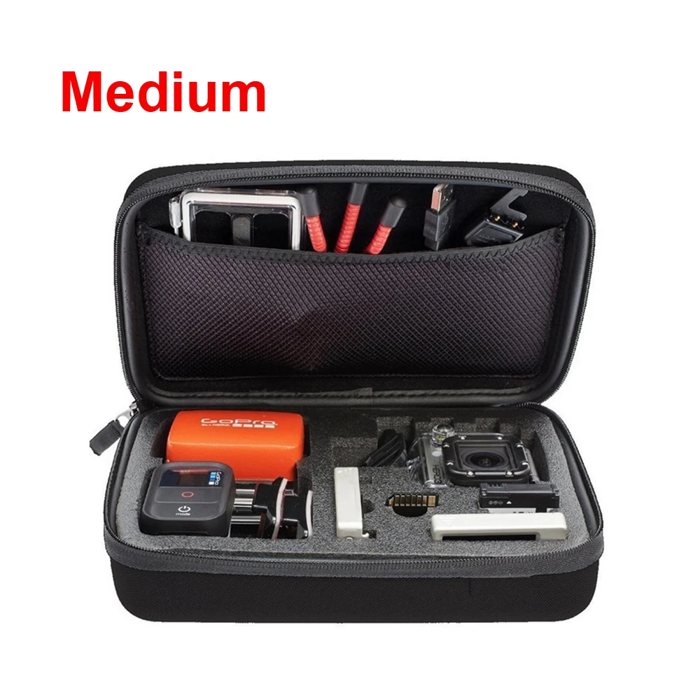 Action Camera Accessories S M L Size Bag for Gopro Hero 6 5 Xiaomi Yi 4K Portable Case Camera Box for Gopro EKEN H9 Sport Camera