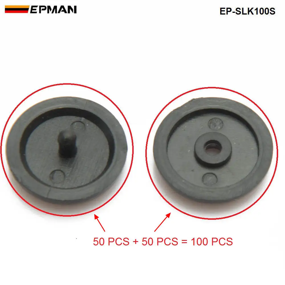 100 шт./лот запчасти безопасности для автомобилей черный бежевый пластик пробки расстояние ограничения пряжки клип EP-SLK100S