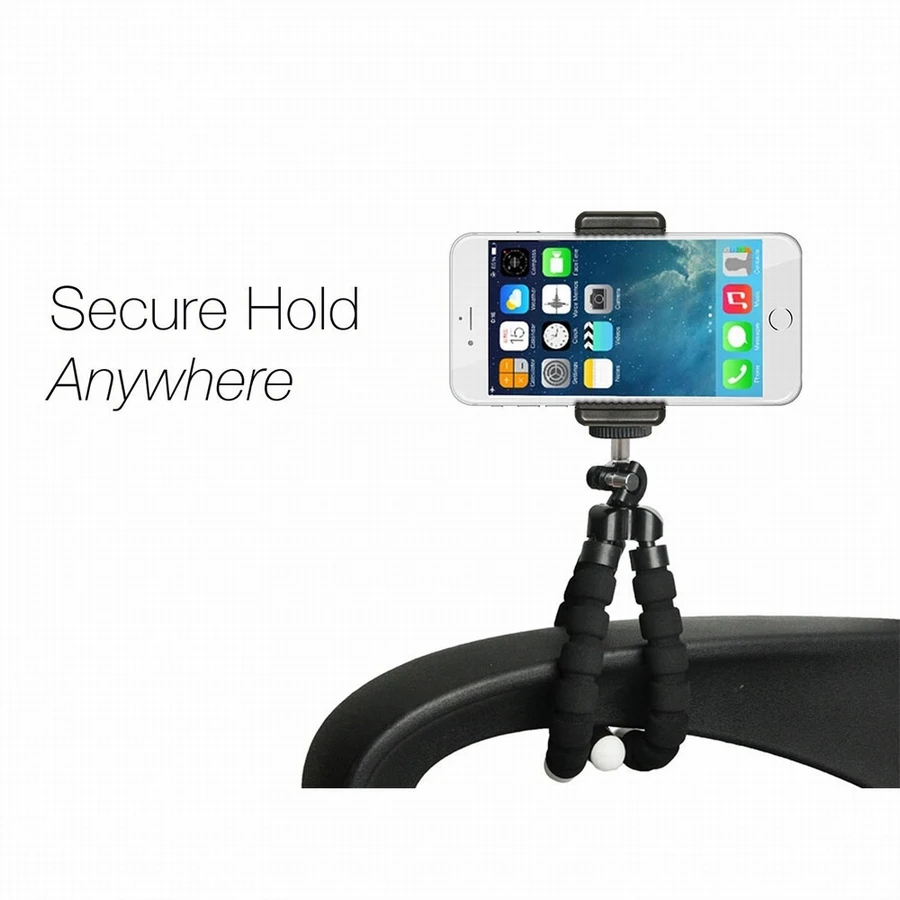 Portefeuille Mini Cell Phone Tripod Flexible Phone Holder Stand For iPhone X 8 7 Plus 6 Xiaomi mi6 Mi5 Smartphone Remote Suporte (4)