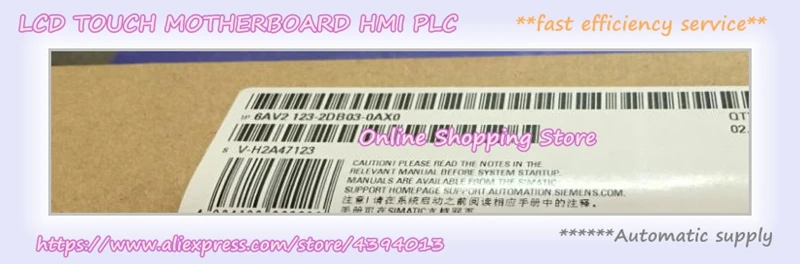 6AV2123-2DB03-0AX0 6AV2 123-2DB03-0AX0 KTP400 Сенсорная панель HMI новый оригинальный в штучной