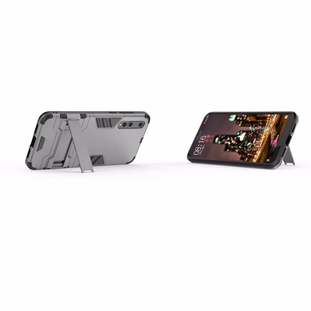 Броня ударопрочный Жесткий Щит Обложка для huawei P20 Pro силиконовый чехол мягкий