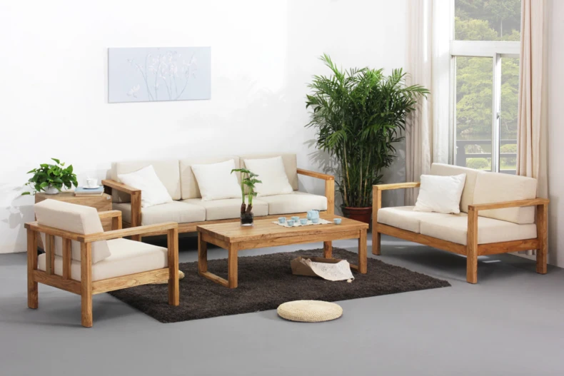 Setelah kayu  pinus sofa  sofa  Murni cina yang modern ruang 