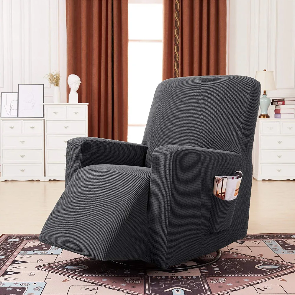 

Household Elastic Recliner Cover Set High Quality Soft Polyester Spandex One Seater Recliner Cover Living Room Decoration