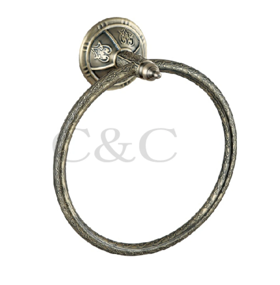 

Solid Copper Antique Plating Bathroom Towel Ring - Free Shipping 1106