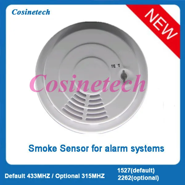 

MCU technology Wireless 315MHZ/433MHZ smoke sensor detector for home alarm system,security Photoelectric Wireless fire alarm