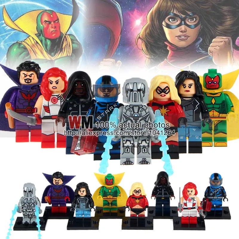 10 много супер героев Суперсемейка ElastiGirl гамма Джек Stormicide кирпичи Набор Модель Строительные блоки Детские Подарочные игрушки - Цвет: Зеленый
