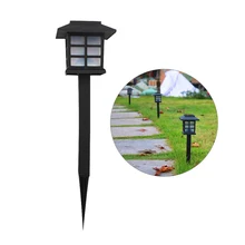 2 шт./партия Солнечный фонарь газон лампы уличный Садовый Солнечный прожектор вдоль дорожки, на участке Ретро Солнечный Подземный свет открытый сад