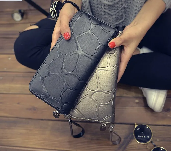 女性の標準財布穀物財布msジッパー財布ハンドバッグミニマリスト小銭入れクラッチ高級desingerブランドポルトアラカルト Brand Wallet Wallet Brandzipper Wallet Aliexpress