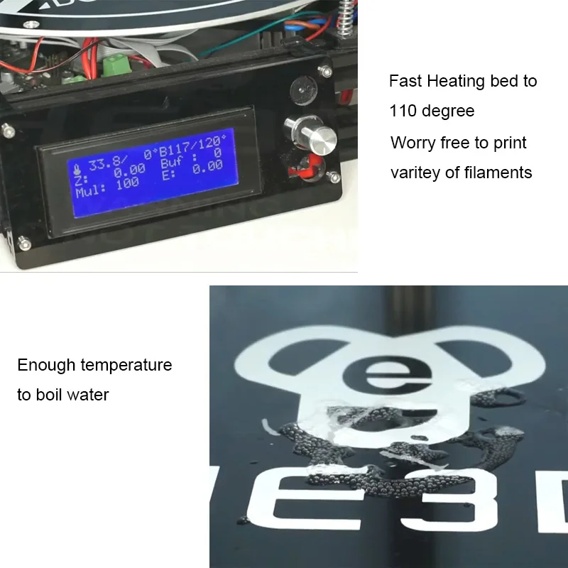 HE3D K280 Kossel delta 3D принтер, DC 24V400w мощность, большой размер печати, Высокая скорость, автоматический уровень, тепло кровать, поддержка мульти материал