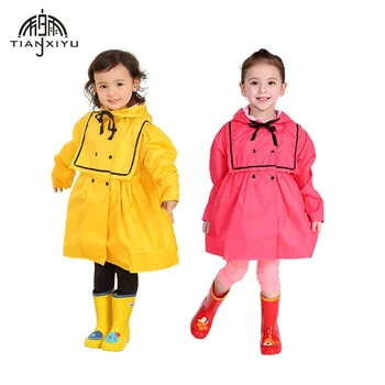 

Princess Skirt Style Polyeste Raincoat Lovely Waterproof Kids Raincoat For Children Rain Coat Student Cute Girls Poncho and Cape