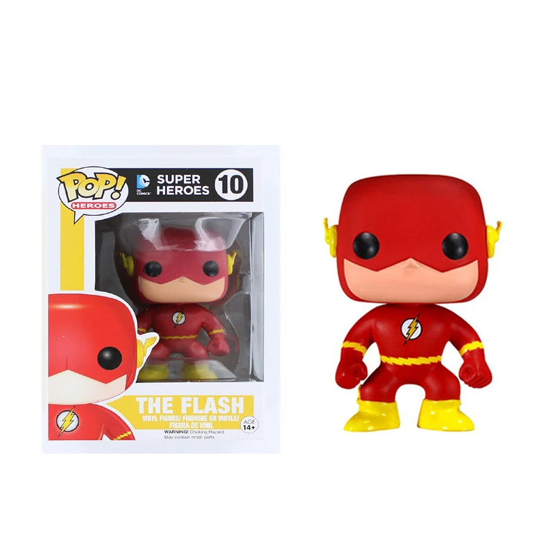 Funko поп фигурку Flash Man чудо-женщина Супермен Бэтмен персонаж фильма аниме модель ПВХ Коллекция игрушечные лошадки для детский подарок