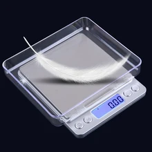 Портативные электронные весы 500 г, мини точные весы, цифровые кухонные весы с 2 лотками, 0,01 г, ювелирные весы