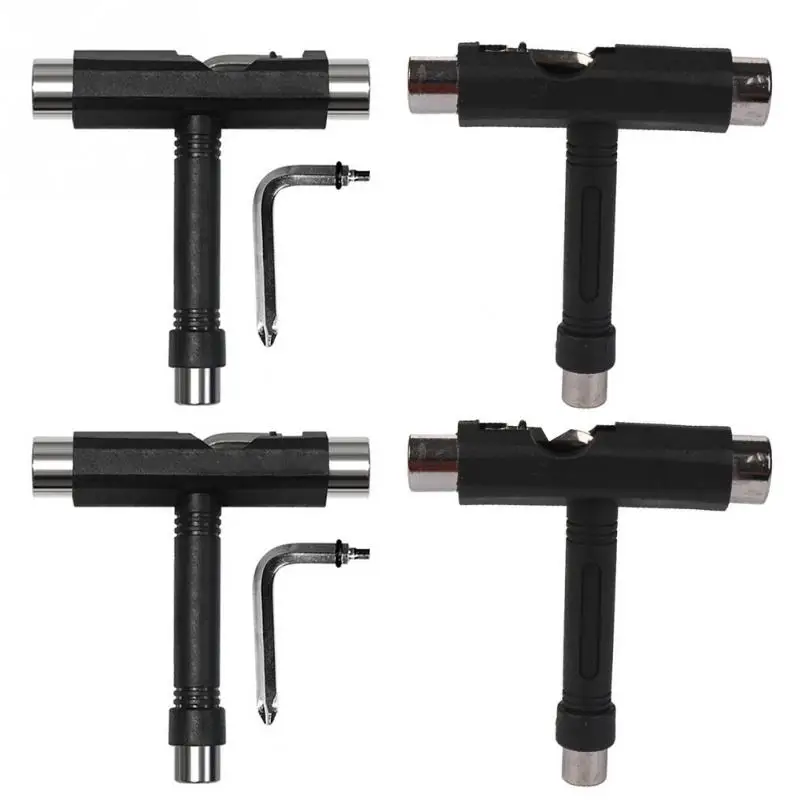 new Skateboard Wrench T-shape Multifunctional Roller Skate Heavy Duty Wrench Multi T Tool With Mini Wrench Black new Skateboard Wrench T-shape Multifunctional Roller Skate Heavy Duty Wrench Multi T Tool With Mini Wrench Black