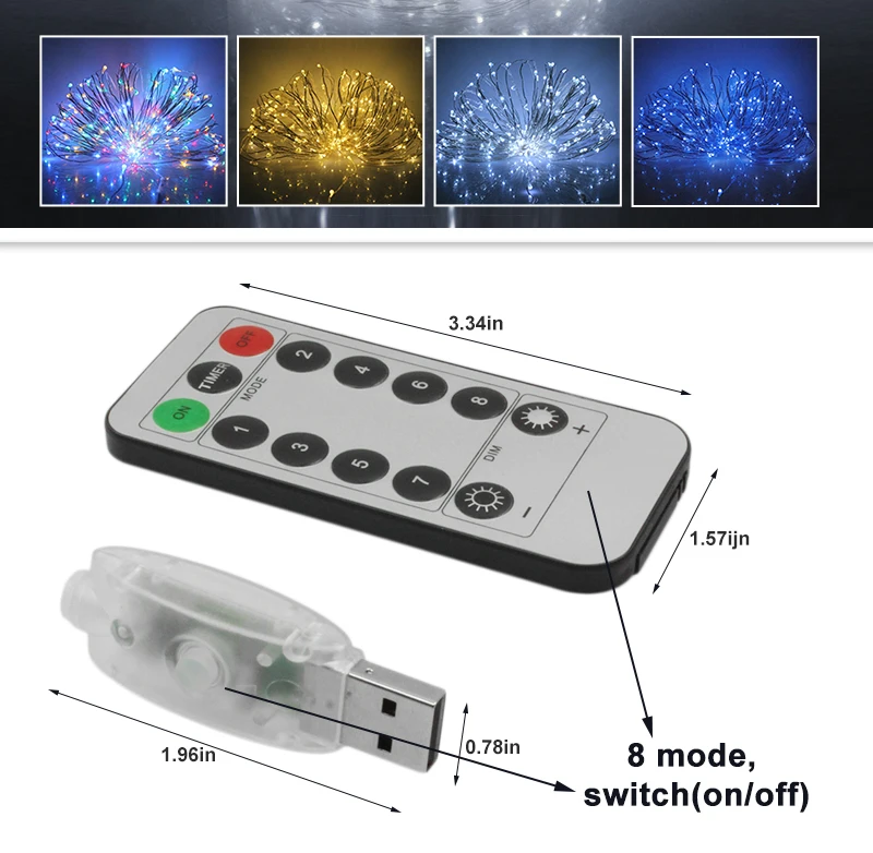 RGB led strings light waterproof (10)
