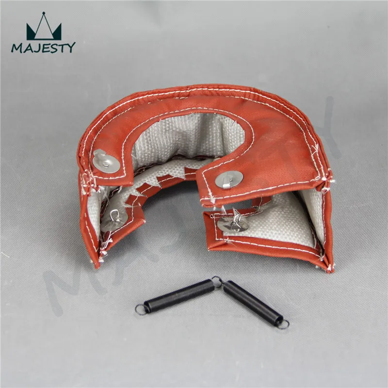 

T6 Turbo Blanket Turbine Heat Shield Cover T 6 Turbocharger Wrap High Temp BLACK / BLUE / GRAY / RED / SILVER