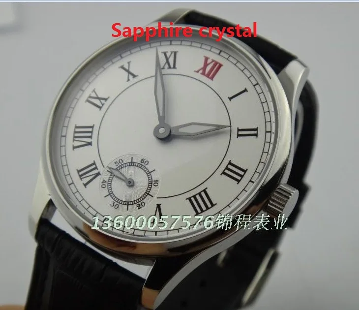 Sapphire crystal 44mm PARNIS ST3621/6498 Mechanical Hand Wind  movement Mechanical watches  men's watches wholesale o10