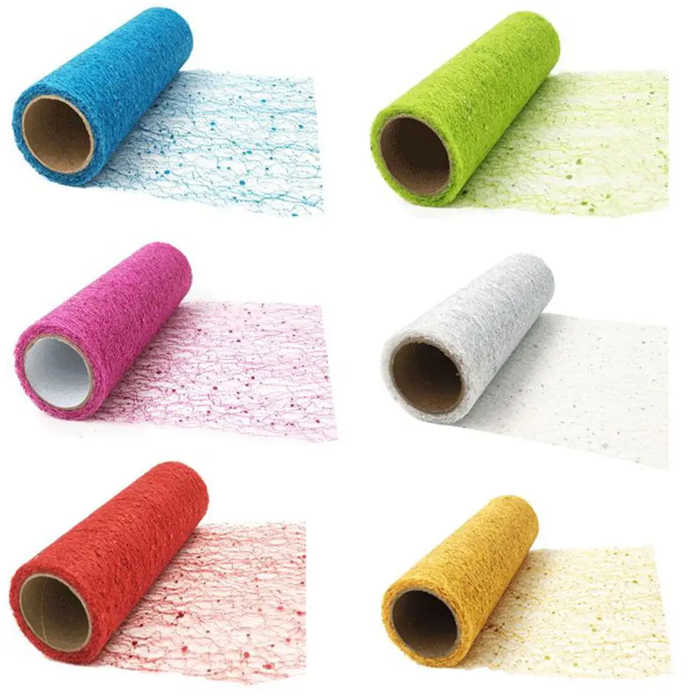 

Sequin Mesh Roll Tulle Roll Decoration 15CM 5 Yard Sequins Wedding Float Decoration Holiday Party Decoration Quick Delivery