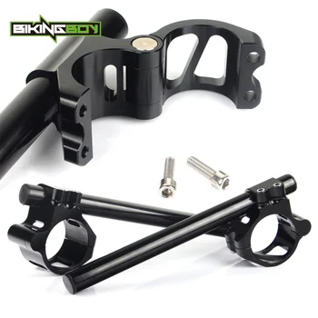 

BIKINGBOY ALU Alloy 41mm 7/8" Split Clip Ons Handlebar For Suzuki GSX 750 F Katana 1989-2004 GSXR 750 SV 600 / S VL 800 Intruder