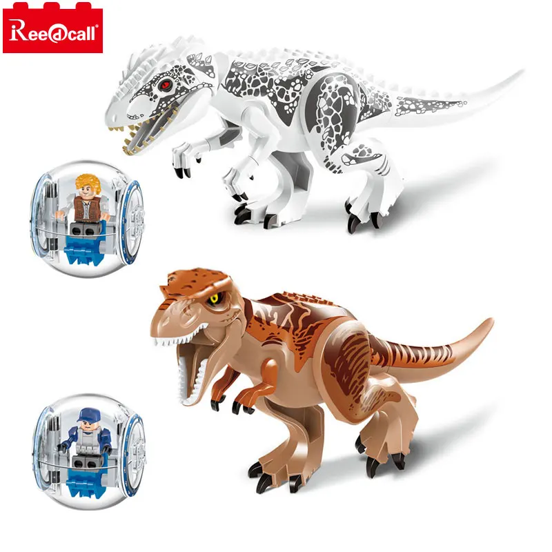 2018 Новинка Lele 79151 2 шт. мир Юрского периода indominius Rex T. строительные блоки игрушки
