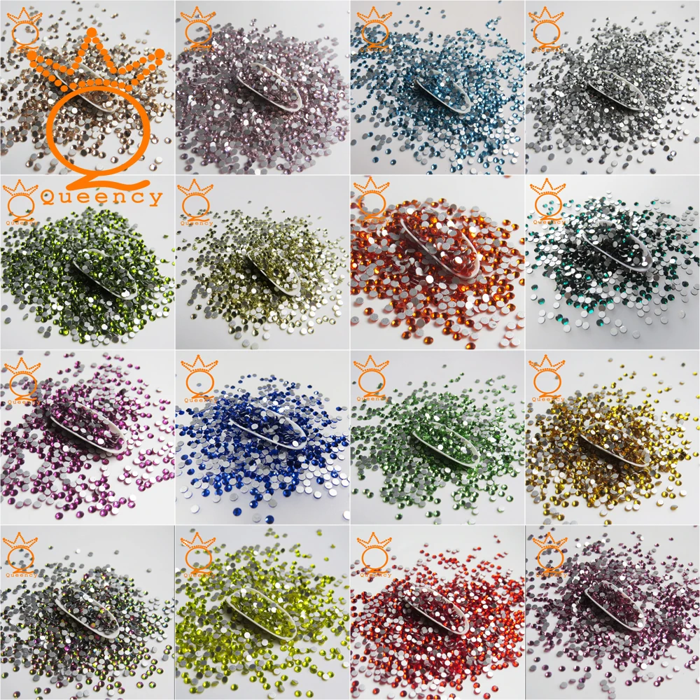 

ss12 Rhinestones for Nails Design Crystal Glass Rhinestones on Nails Glass 3D Strass Nail Art Decoration Gems Manicure
