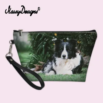 

Border Collie Women Travel Cosmetic Bag Lady Makeup Bag Handbag Female Zipper Purse Small Girl Cosmetics Case Beauty Organizer
