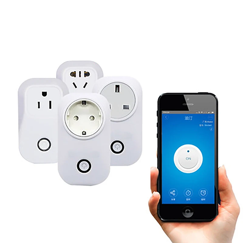 

1Pc Wifi Wireless Remote Control Socket Smart Home Power Socket Via App Phone Smart Timer Home Plug Smart Hardware Tools