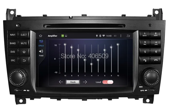 Discount Android 8.0 In Dash Car DVD Player for Mercedes Benz C Class W203 CLK W209 with GPS Navigation Radio BT SD Stereo 4Core 4G+32G 3