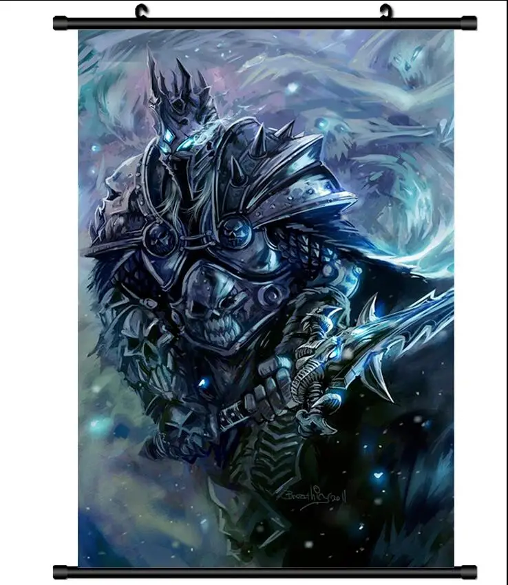 Японский аниме Горячая игра World of Warcraft WOW Lich King домашний Декор настенный плакат