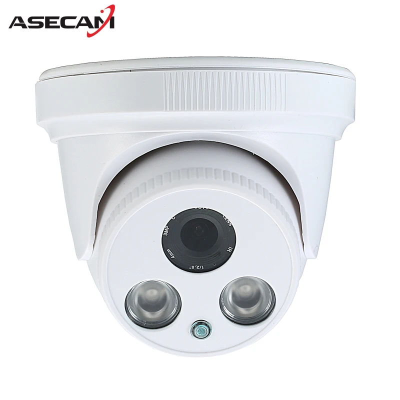 

ASECAM 2MP HD 1080P AHD Security Camera Indoor White Dome Array infrared 2LED Array Night Vision CCTV Surveillance cam