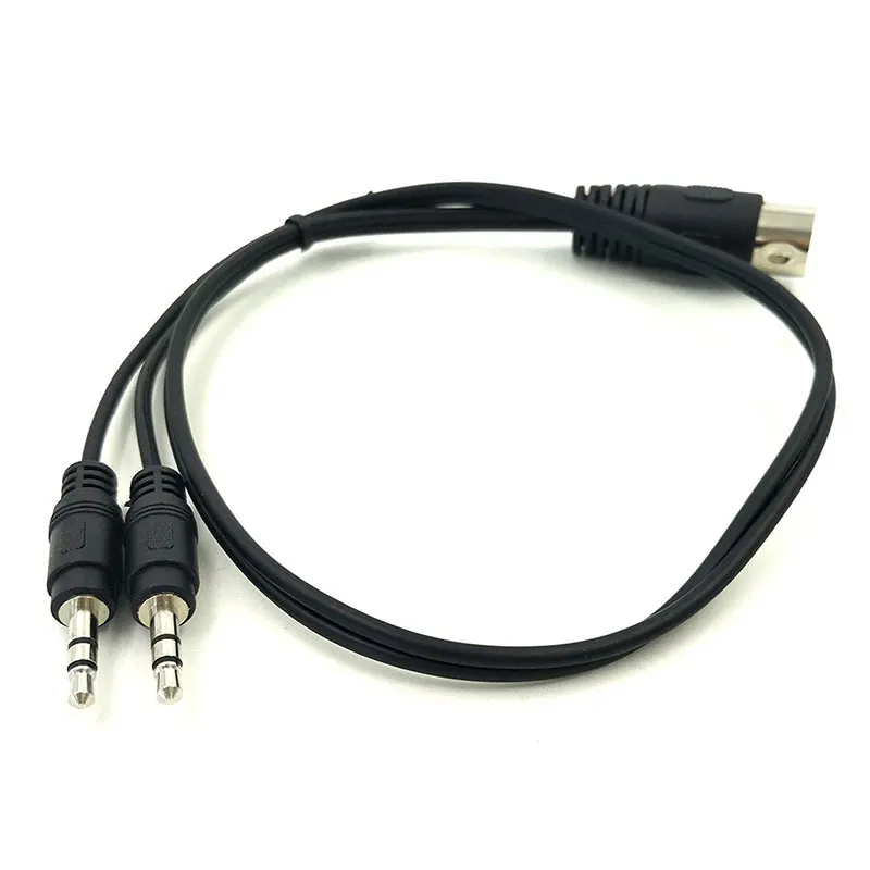 Кабель Сплиттер MIDI Y 50 см 5 контактный разъем DIN штекер на двойной 3 мм TRS смартфон AUX