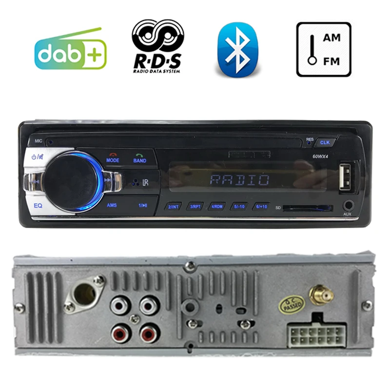 Авторадио с ЖК дисплеем 1 DIN Bluetooth автомобильное радио стерео RDS разъем для USB и SD