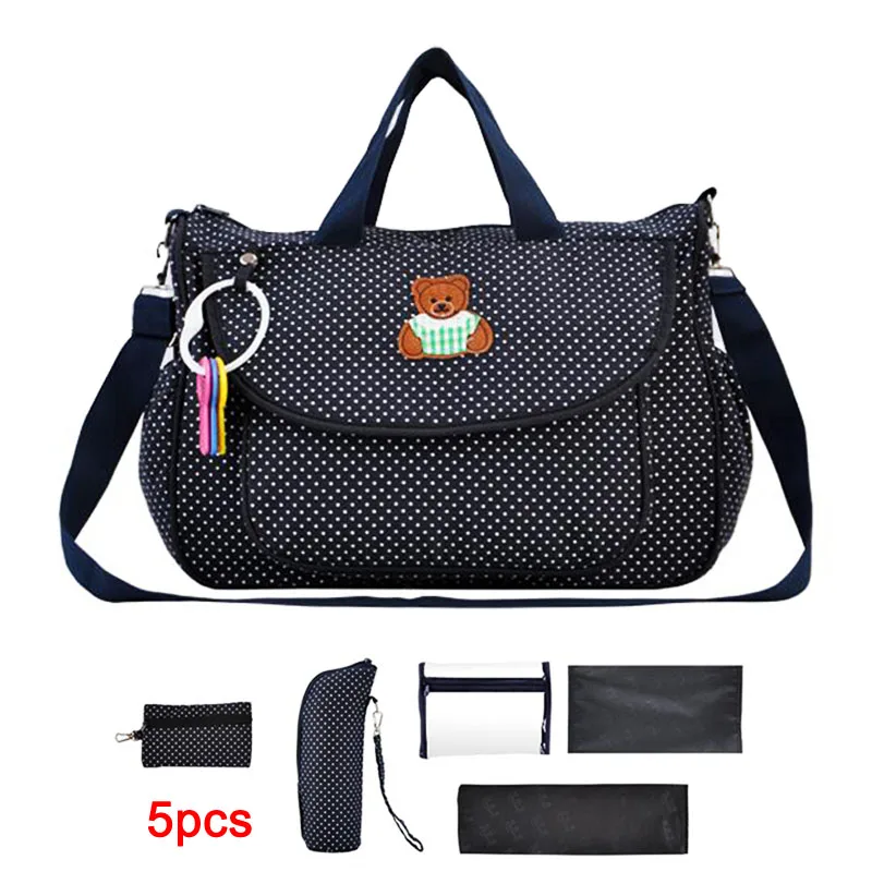 4 PCS/Set multifunctional bolsa maternidade baby diaper bag baby nappies bag mummy maternity bag ladies messenger handbag tote