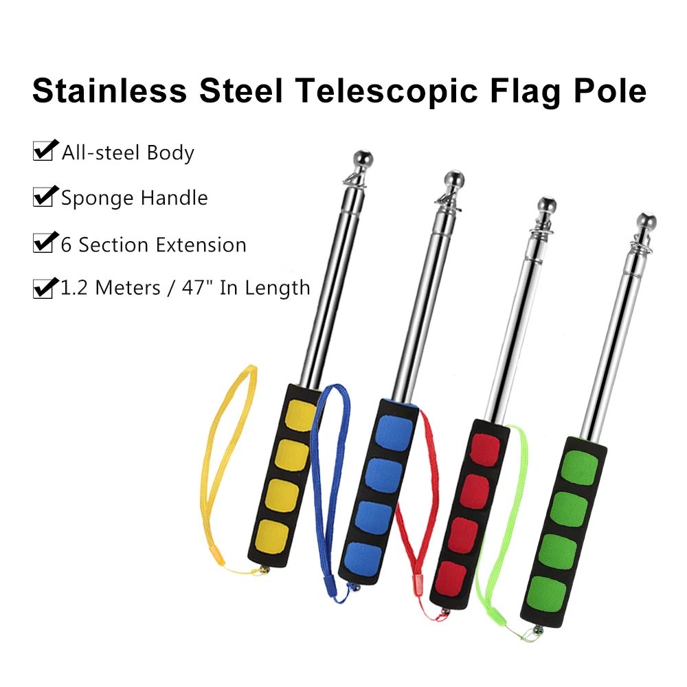 1 2 Metre Acik Bayrak Diregi Paslanmaz Celik Teleskopik Bayrak Diregi Ogretmenler Icin Ogretim Pointer Tur Rehberi Afis 47 Flagstaff Flag Pole Telescopic Flag Poletelescopic Flag Aliexpress