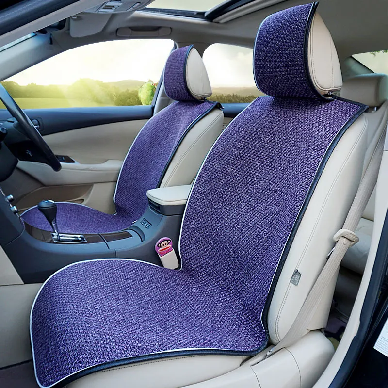 ROWNFUR новые чехлы для автомобильных сидений универсальные автомобильные подушки для сидений водителя грузовика льняные коврики для защиты автомобильных сидений набор аксессуаров для интерьера