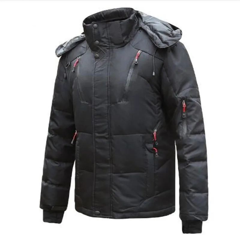 

Thick winter down jacket men warm waterproof brand clothing Top quality Long Male 90% White duck down coat