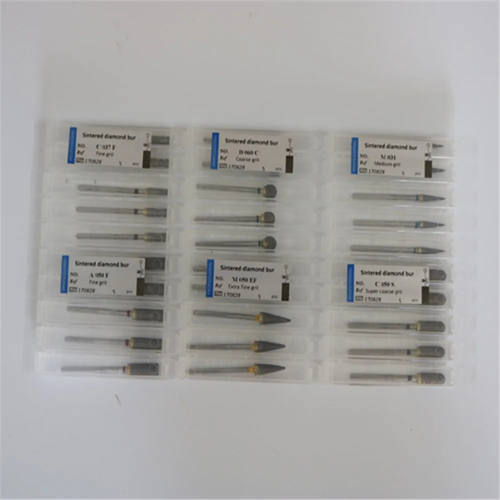 

20 Pieces/Lot Dental Lab Tool Trimming Drill For Metal Ceramics Jewellery Dental Sintered Diamond Bur Polisher 2.35 mm