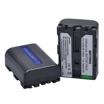 

Batmax 2Pcs 1800mAh NP-FM50 NP FM50 NPFM50 Battery for Sony Alpha A100 DSLR-A100 A100K TRV408 DCR-PC105 FM30 FM50 FM70 FM90