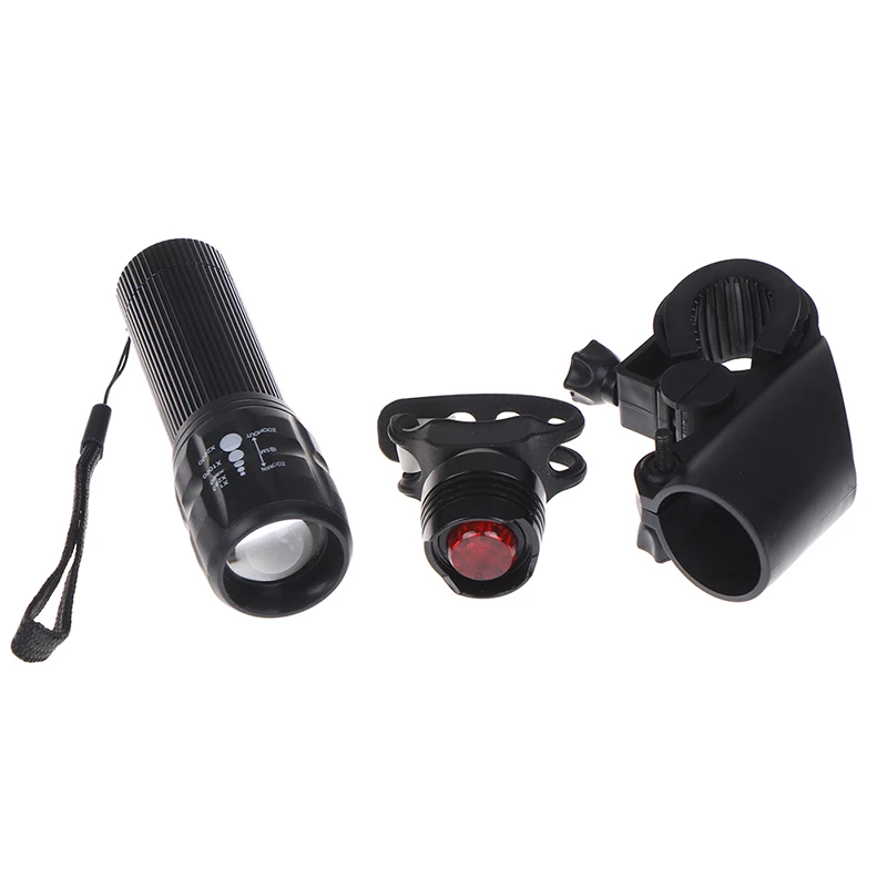 Safety Bike LED Lights Bicycle Front Head Lights+Bike Rear Flashlight Torch Lamp Super Bright LED Cycling Lights Set