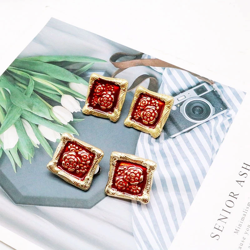 Free Shipping Round Square Earring Multi-Colors European Geometry