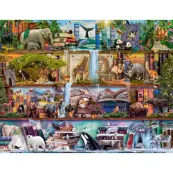 Полный квадратный/круглый дрель 5D DIY Алмазная картина "Мир животных" 3d-бриллиантовая вышивка крестиком Мозаика горный хрусталь картины
